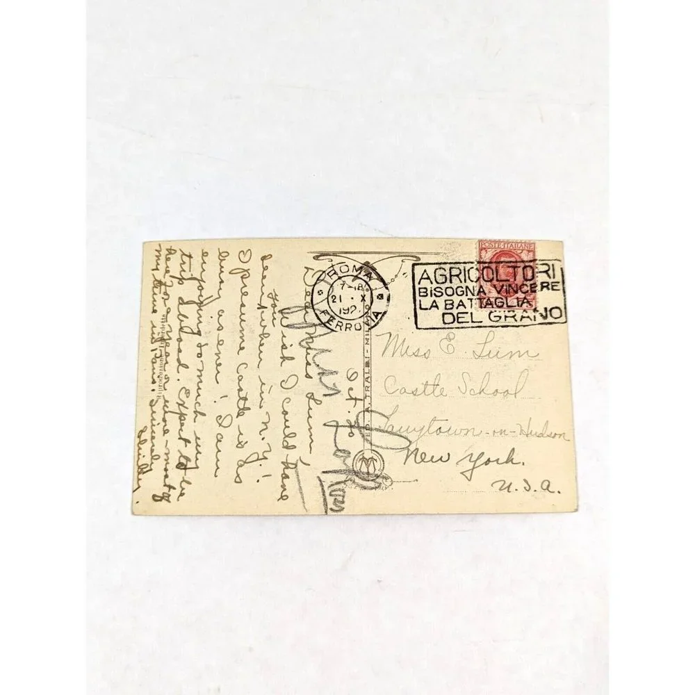 Vintage‎ Postcard Rome Italy Pyramid of Caius Cestius Europe Piramide Cestia